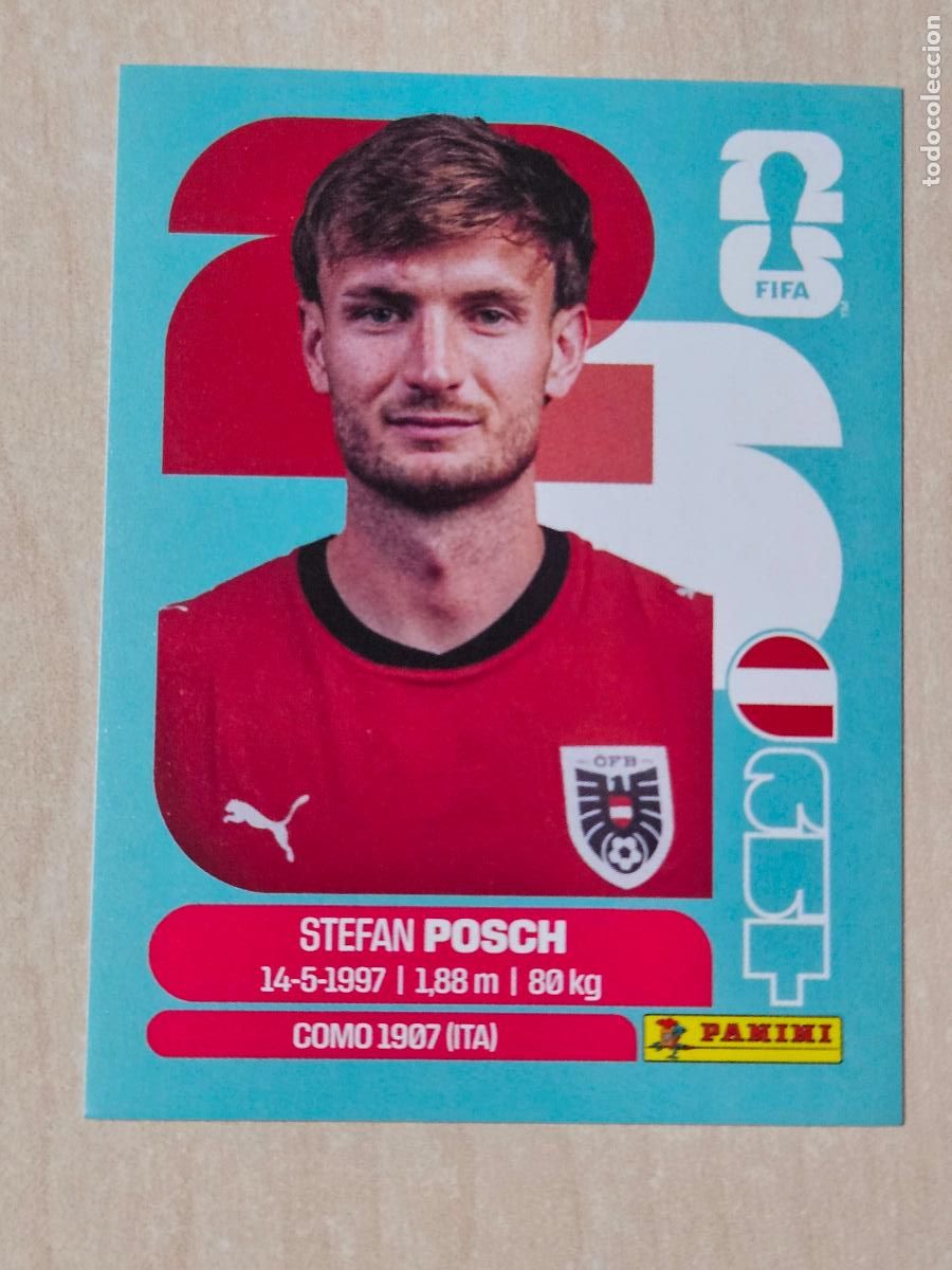 Cromos de f&uacute;tbol: CROMO AUT7 AUT 7 STEFAN POSCH AUSTRIA - MUNDIAL FIFA WORLD CUP 2026 STICKER PANINI SIN PEGAR