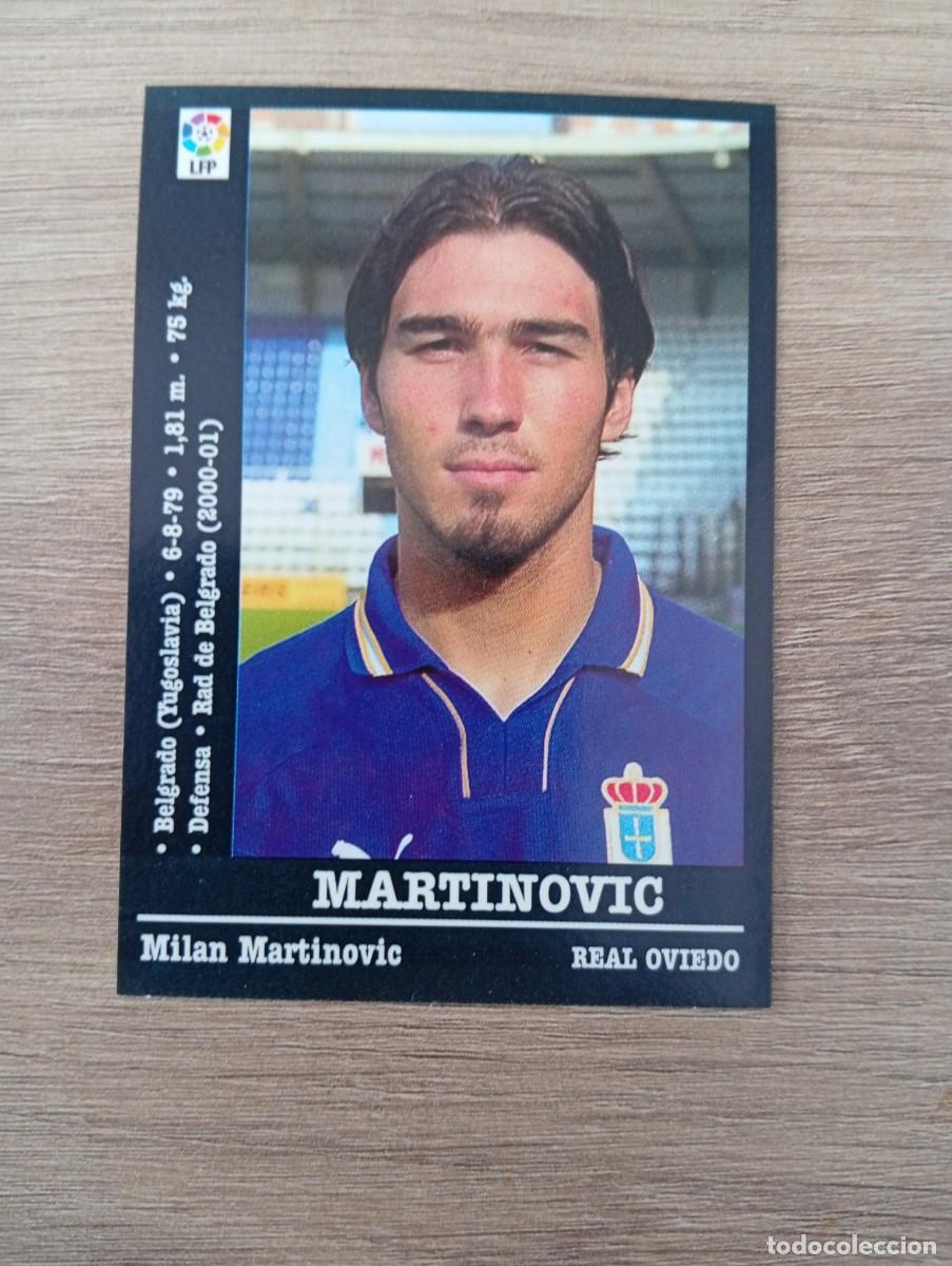 Cromos de f&uacute;tbol: MARTINOVIC ULTIMO FICHAJE OVIEDO PANINI LA LIGA 2000 2001 00 01 NUNCA PEGADO SIN PEGAR
