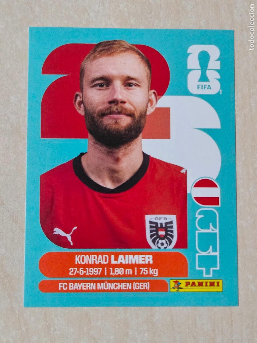 Cromos de f&uacute;tbol: CROMO AUT12 AUT 12 KONRAD LAIMER AUSTRIA - MUNDIAL FIFA WORLD CUP 2026 STICKER PANINI SIN PEGAR