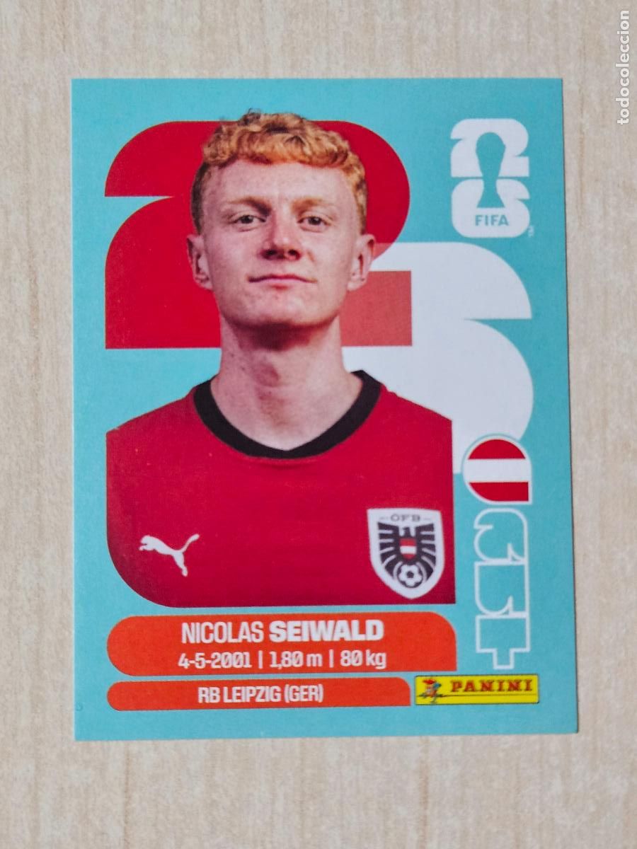 Cromos de f&uacute;tbol: CROMO AUT15 AUT 15 NICOLAS SEIWALD AUSTRIA - MUNDIAL FIFA WORLD CUP 2026 STICKER PANINI SIN PEGAR