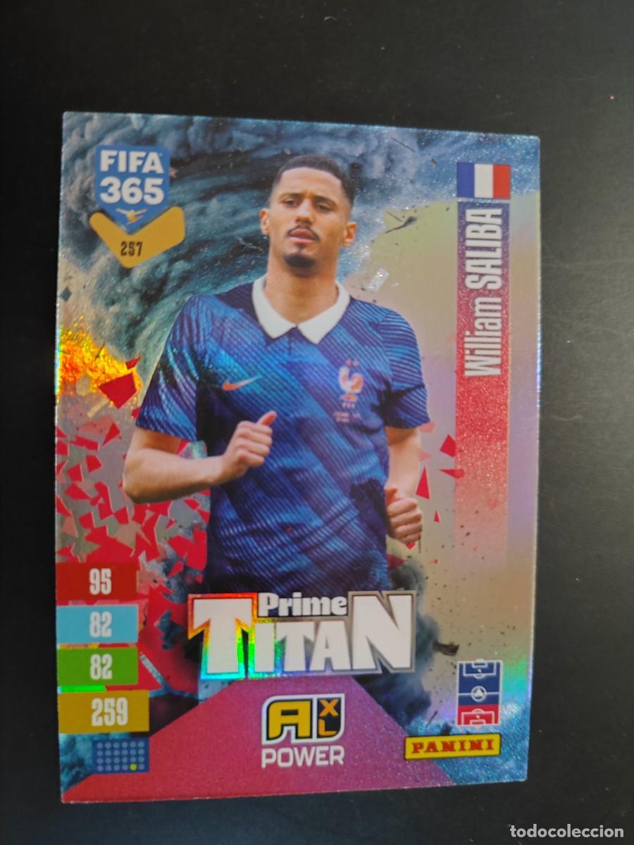 Cromos de f&uacute;tbol: ADRENALYN XL FIFA 365 2027 CARD TITAN SALIBA FRANCIA # 237 PANINI