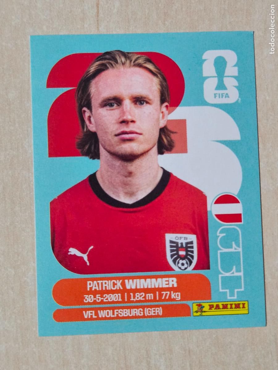 Cromos de f&uacute;tbol: CROMO AUT17 AUT 17 WIMMER AUSTRIA - MUNDIAL FIFA WORLD CUP 2026 STICKER PANINI SIN PEGAR