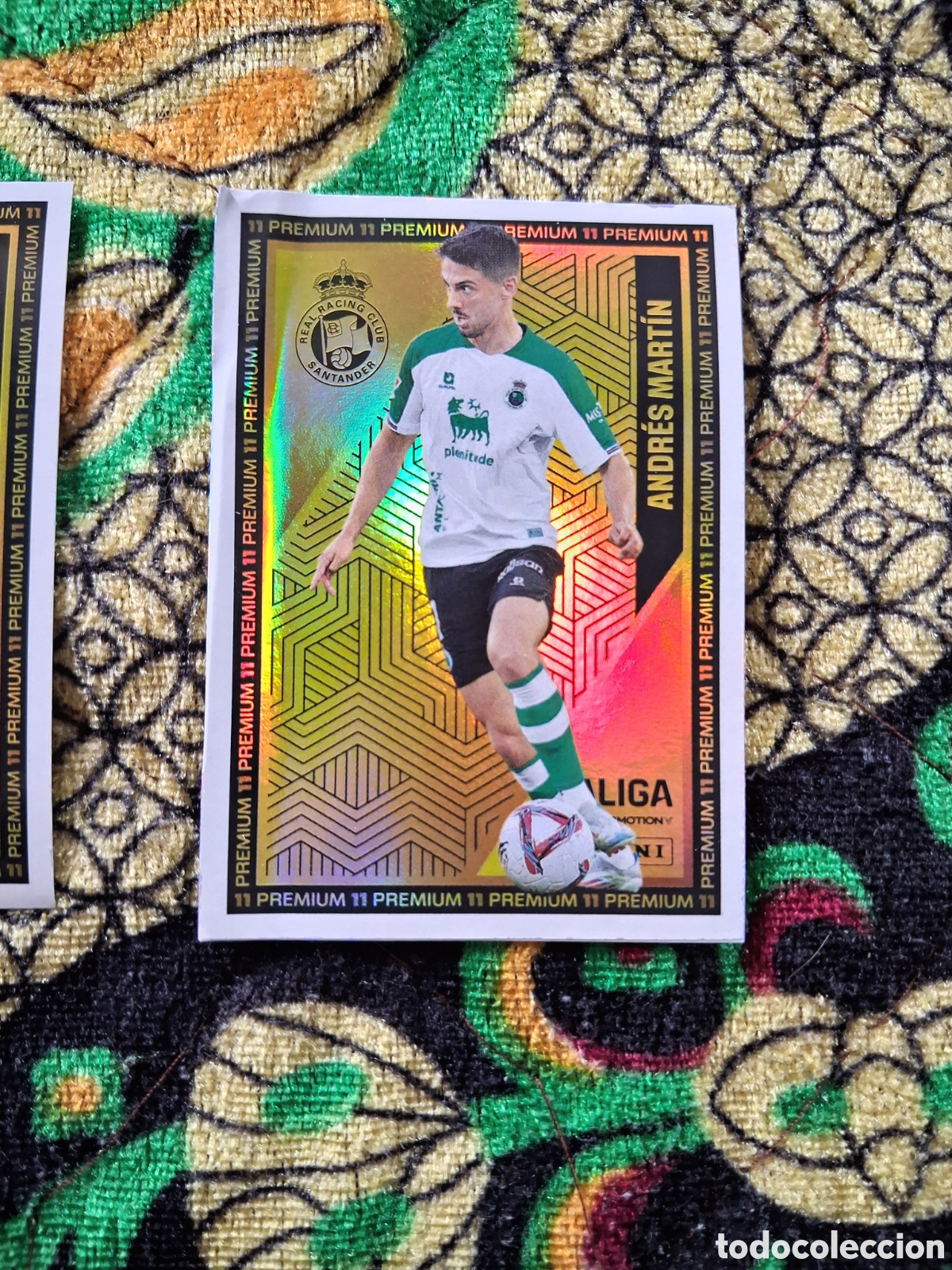 Cromos de f&uacute;tbol: ANDRES MARTIN (RACING SANTANDER) GOLD DORADA 11 PREMIUM PANINI LIGA HYPERMOTION 2024 2025 24 25