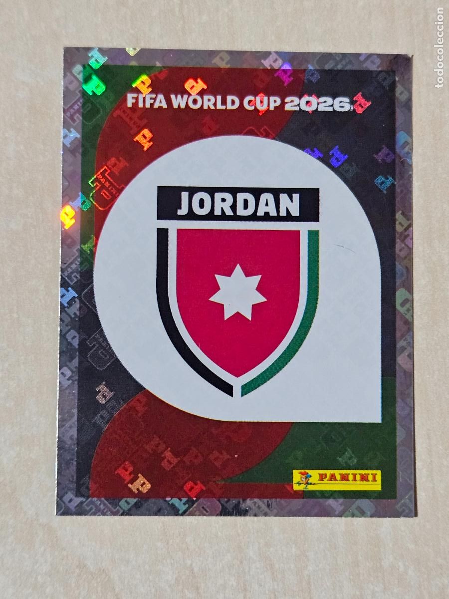 Cromos de f&uacute;tbol: CROMO JOR1 JOR 1 ESCUDO JORDANIA - MUNDIAL FIFA WORLD CUP 2026 STICKER PANINI SIN PEGAR
