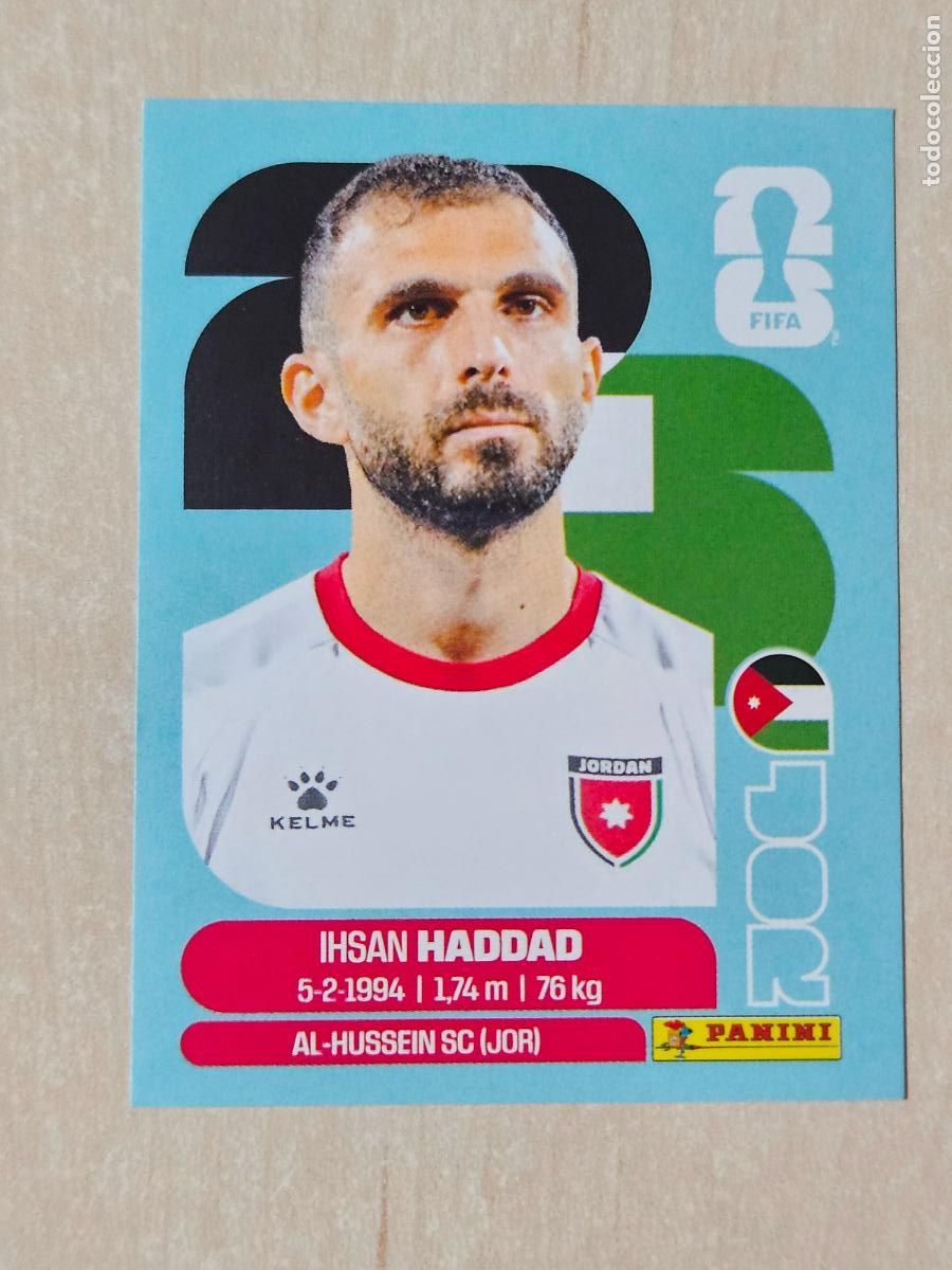 Cromos de f&uacute;tbol: CROMO JOR3 JOR 3 IHSAN HADDAD JORDANIA - MUNDIAL FIFA WORLD CUP 2026 STICKER PANINI SIN PEGAR
