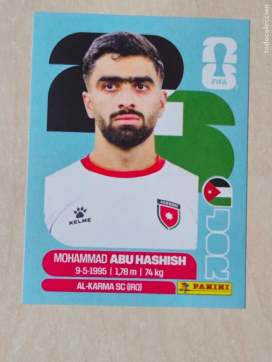 Cromos de f&uacute;tbol: CROMO JOR4 JOR 4 ABU HASHISH JORDANIA - MUNDIAL FIFA WORLD CUP 2026 STICKER PANINI SIN PEGAR