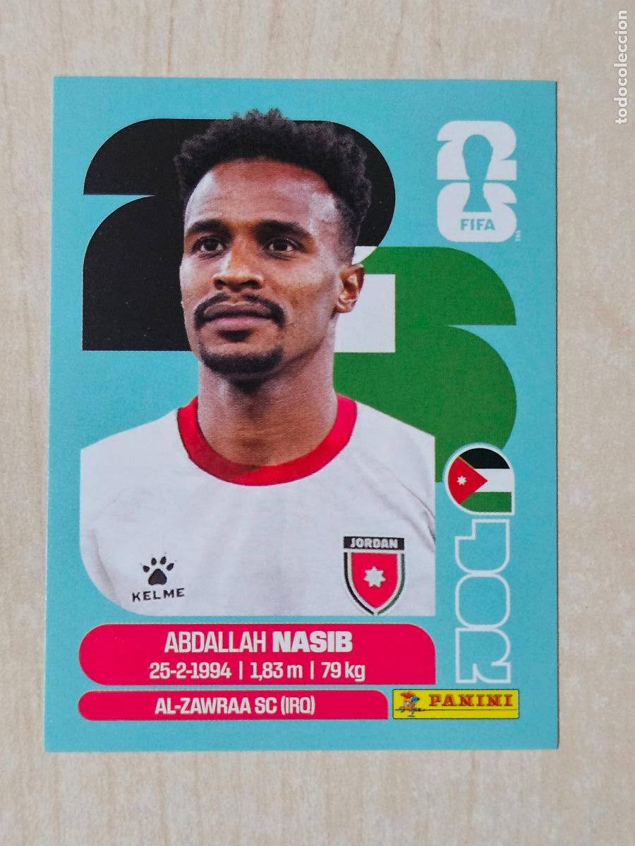 Cromos de Futebol: CROMO JOR6 JOR 6 NASIB JORDANIA - MUNDIAL FIFA WORLD CUP 2026 STICKER PANINI SIN PEGAR
