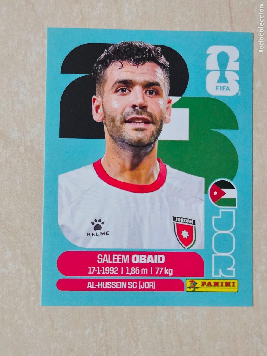 Cromos de Futebol: CROMO JOR7 JOR 7 OBAID JORDANIA - MUNDIAL FIFA WORLD CUP 2026 STICKER PANINI SIN PEGAR