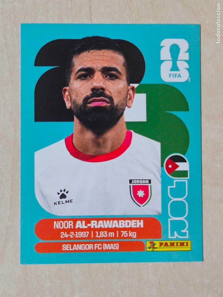 Cromos de Futebol: CROMO JOR11 JOR 11 AL-RAWABDEN JORDANIA - MUNDIAL FIFA WORLD CUP 2026 STICKER PANINI SIN PEGAR