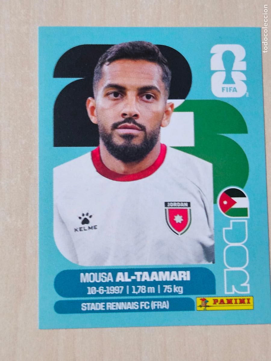 Figurine di Calcio: CROMO JOR15 JOR 15 AL-TAAMARI JORDANIA - MUNDIAL FIFA WORLD CUP 2026 STICKER PANINI SIN PEGAR