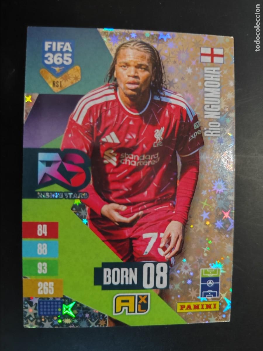 Figurine di Calcio: ADRENALYN XL FIFA 365 2027 CARD BORN-08 NGUMOHA LIVERPOOL # RS1 PANINI