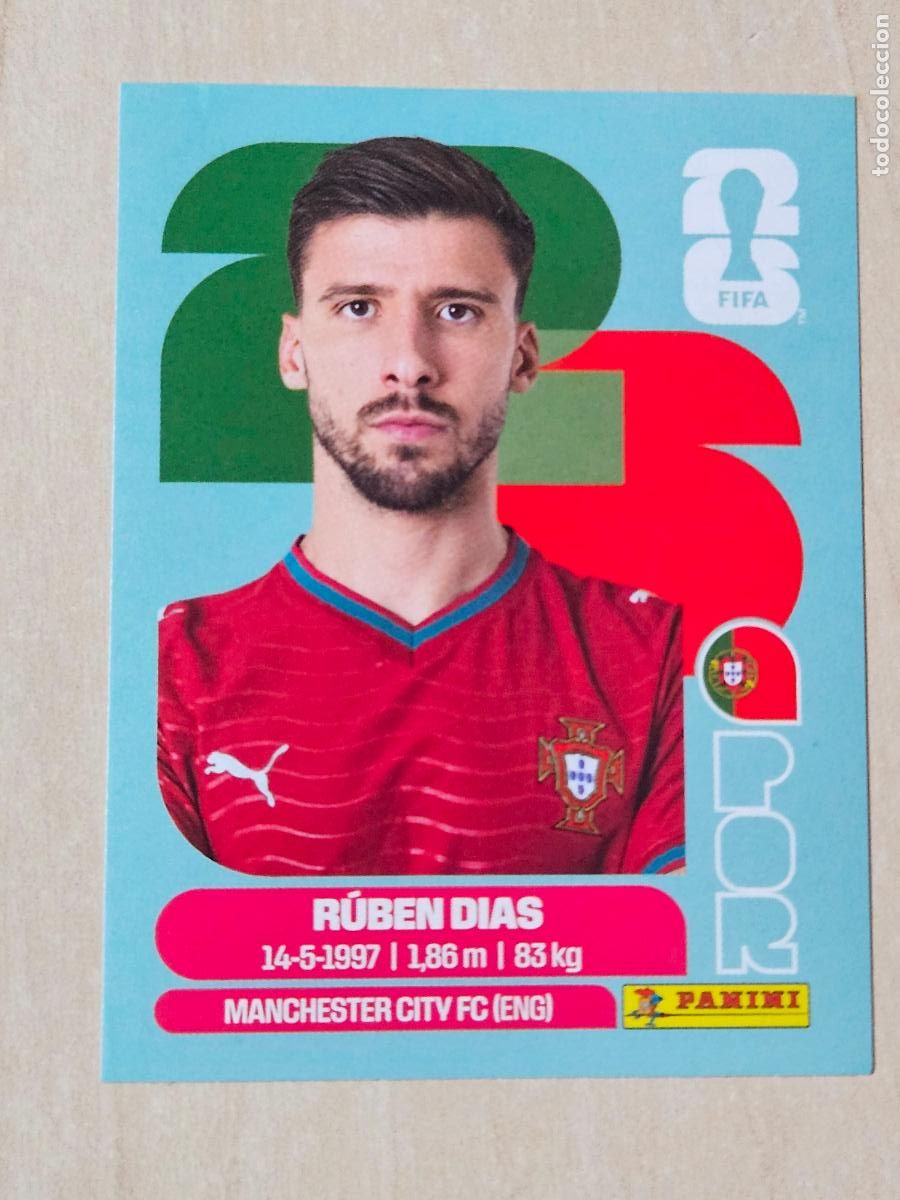 Cromos de f&uacute;tbol: CROMO POR4 POR 4 RUBEN DIAS PORTUGAL - MUNDIAL FIFA WORLD CUP 2026 STICKER PANINI SIN PEGAR