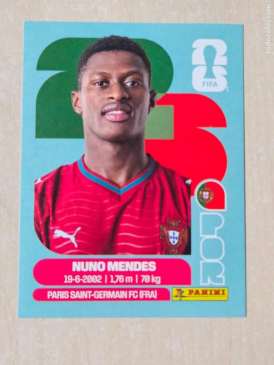 Cromos de f&uacute;tbol: CROMO POR7 POR 7 NUNO MENDES PORTUGAL - MUNDIAL FIFA WORLD CUP 2026 STICKER PANINI SIN PEGAR