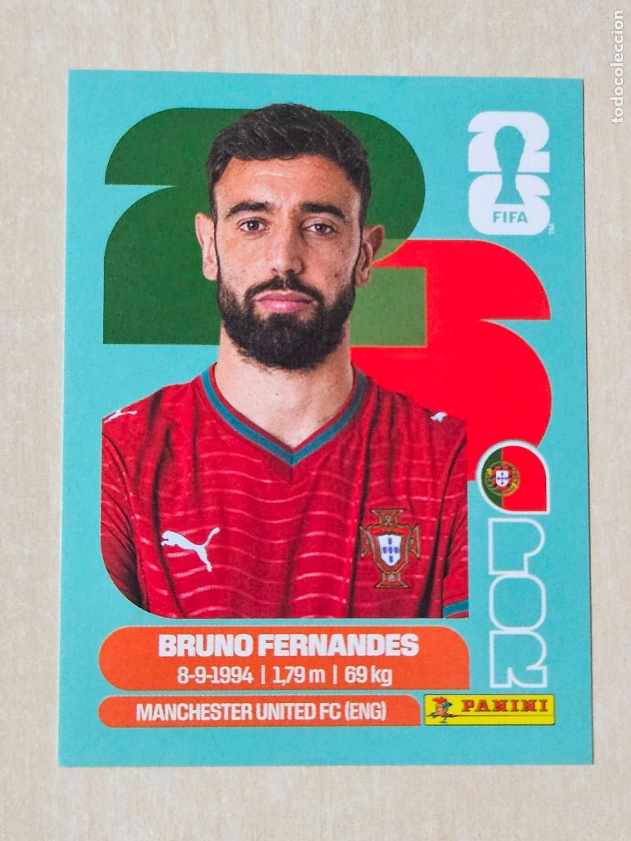 Cromos de f&uacute;tbol: CROMO POR10 POR 10 BRUNO FERNANDES PORTUGAL - MUNDIAL FIFA WORLD CUP 2026 STICKER PANINI SIN PEGAR