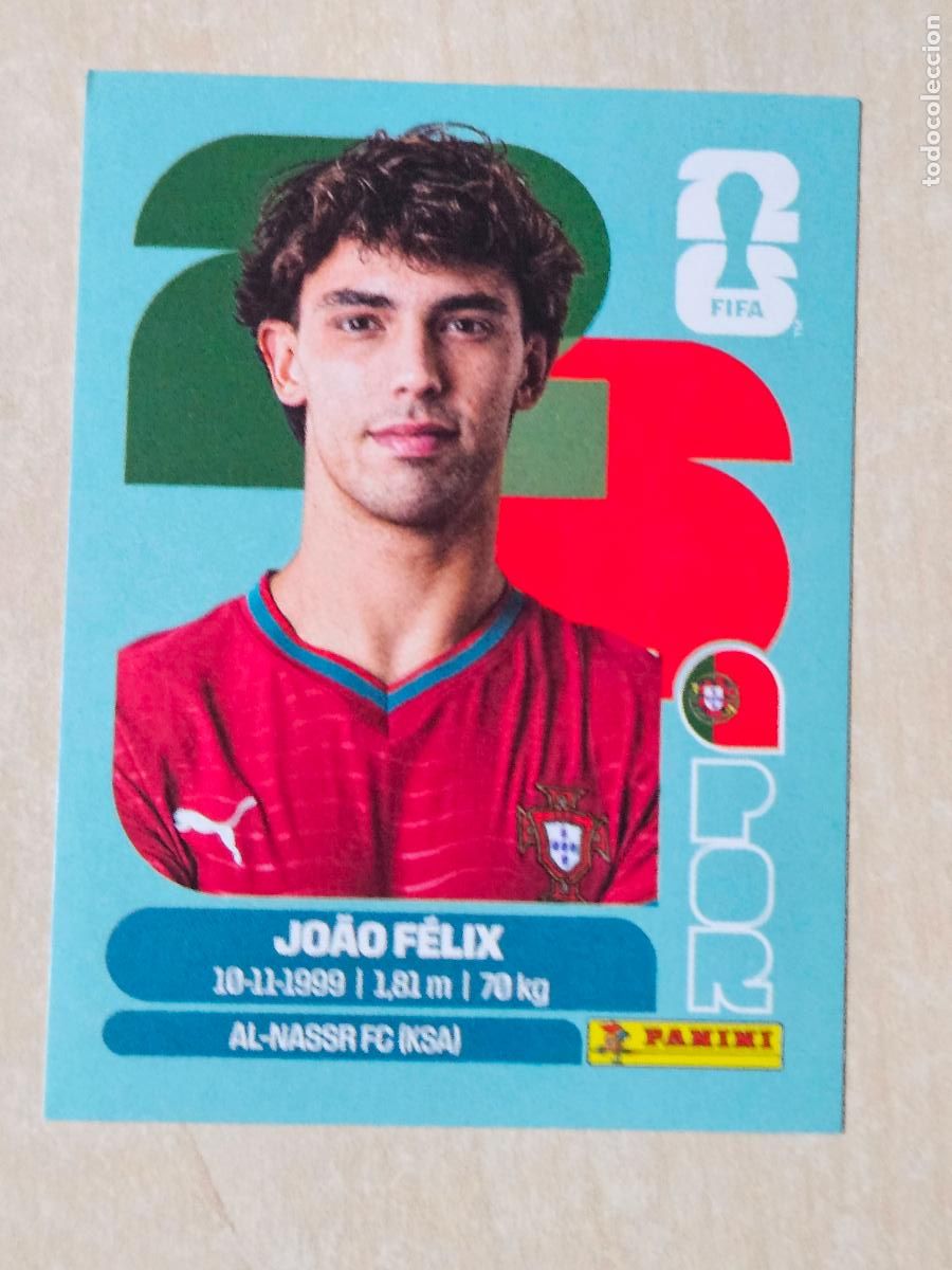 Cromos de f&uacute;tbol: CROMO POR17 POR 17 JOAO FELIX PORTUGAL - MUNDIAL FIFA WORLD CUP 2026 STICKER PANINI SIN PEGAR