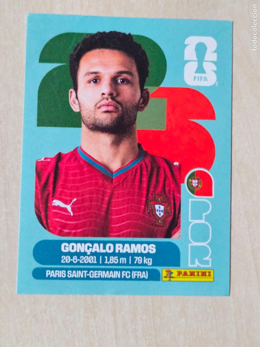 Cromos de f&uacute;tbol: CROMO POR18 POR 18 GONZALO RAMOS PORTUGAL - MUNDIAL FIFA WORLD CUP 2026 STICKER PANINI SIN PEGAR