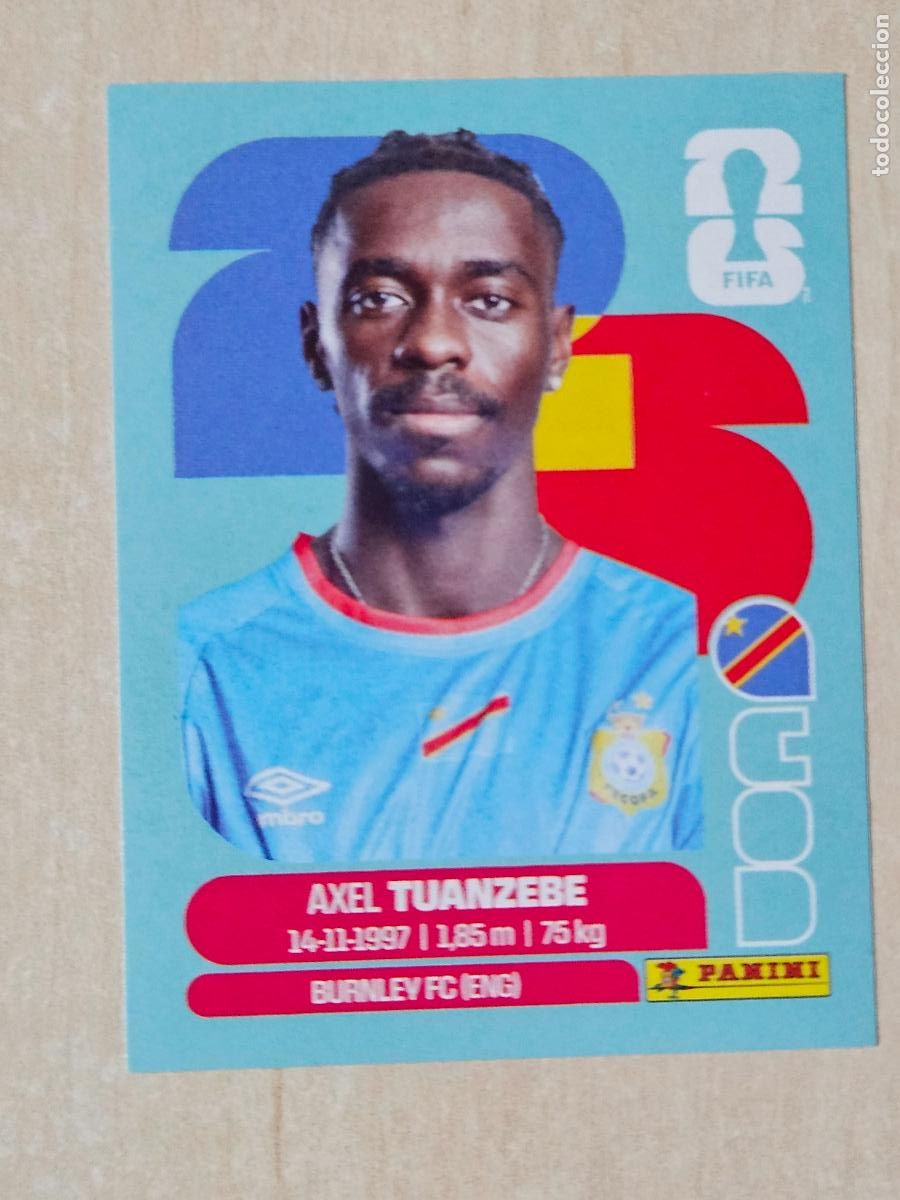 Cromos de f&uacute;tbol: CROMO COD4 COD 4 TUANZEBE RD CONGO - MUNDIAL FIFA WORLD CUP 2026 STICKER PANINI SIN PEGAR