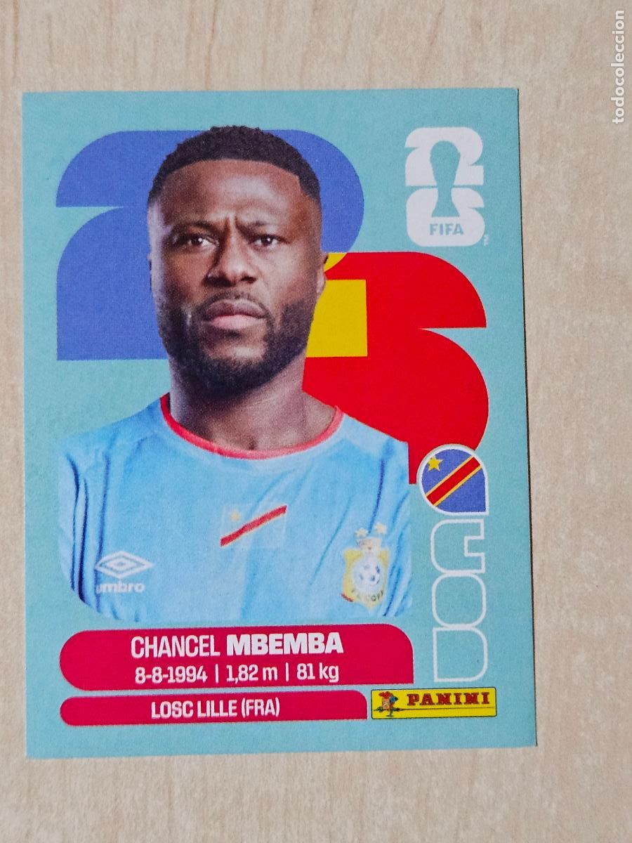 Cromos de f&uacute;tbol: CROMO COD6 COD 6 MBEMBA RD CONGO - MUNDIAL FIFA WORLD CUP 2026 STICKER PANINI SIN PEGAR