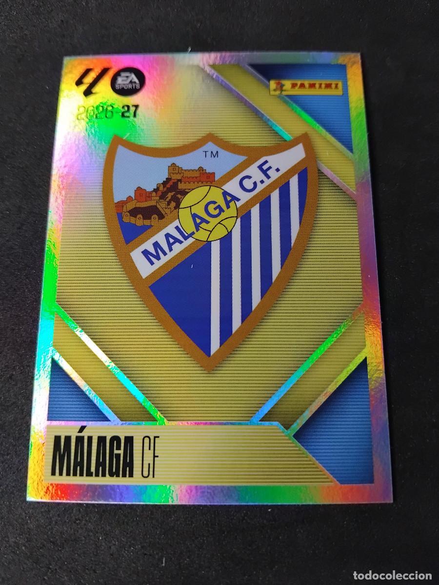 Cromos de f&uacute;tbol: ESCUDO M&Aacute;LAGA CF 1 #1 - PANINI LIGA ESTE 2026-27 2026 2027 cromo futbol LaLiga STICKER