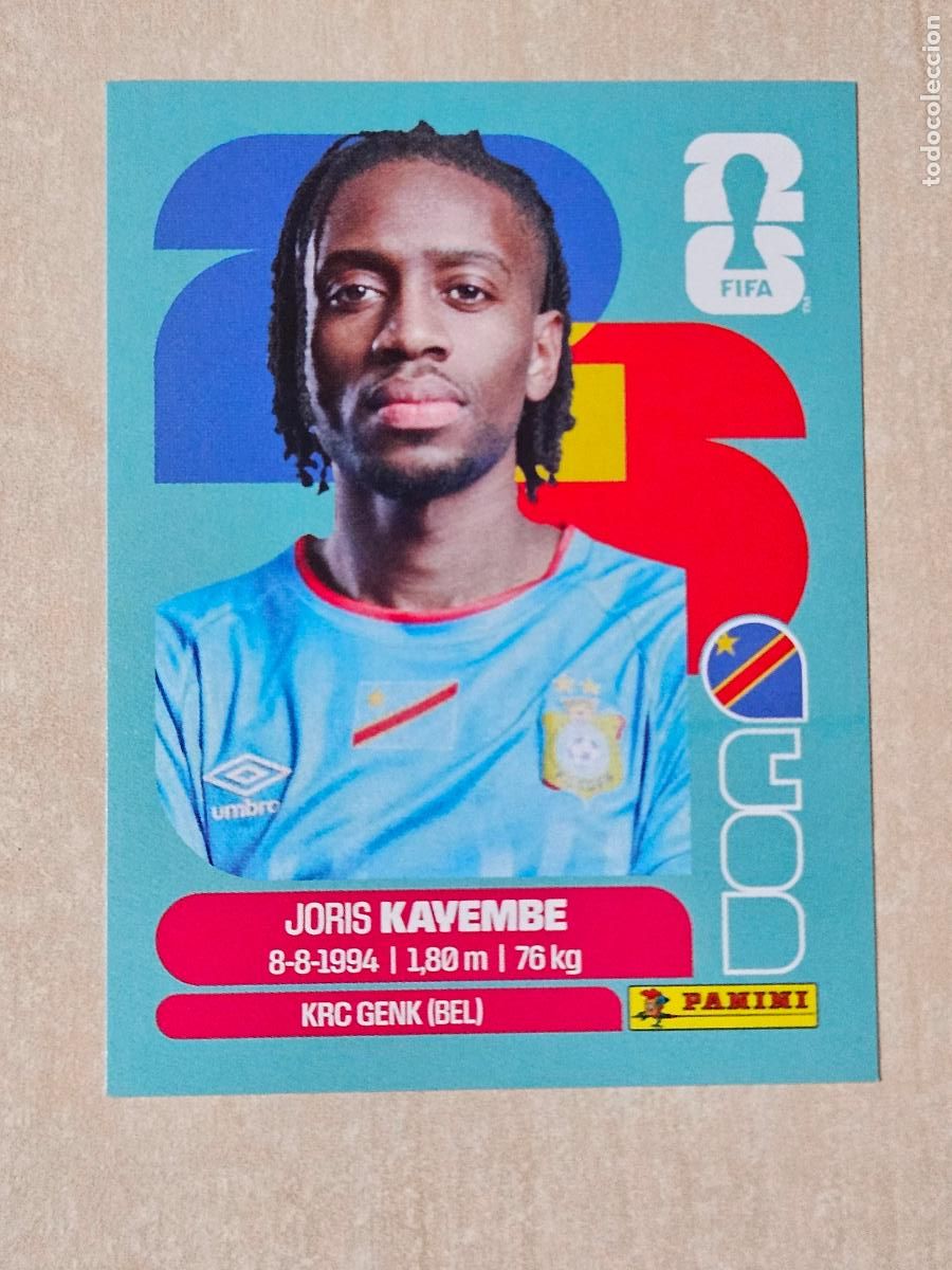 Cromos de f&uacute;tbol: CROMO COD7 COD 7 KAVEMBE RD CONGO - MUNDIAL FIFA WORLD CUP 2026 STICKER PANINI SIN PEGAR
