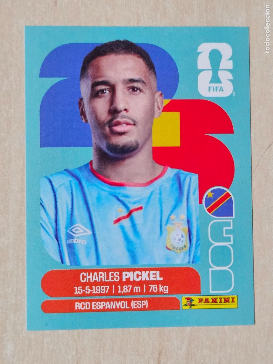 Cromos de f&uacute;tbol: CROMO COD8 COD 8 PICKEL RD CONGO - MUNDIAL FIFA WORLD CUP 2026 STICKER PANINI SIN PEGAR