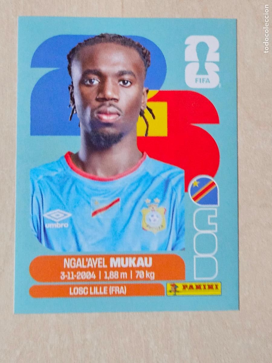 Cromos de f&uacute;tbol: CROMO COD9 COD 9 MUKAU RD CONGO - MUNDIAL FIFA WORLD CUP 2026 STICKER PANINI SIN PEGAR