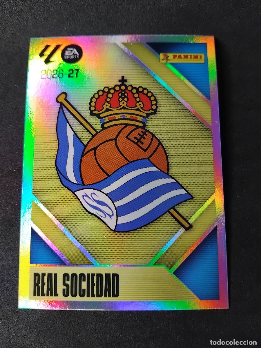Cromos de f&uacute;tbol: ESCUDO REAL SOCIEDAD 1 #1 - PANINI LIGA ESTE 2026-27 2026 2027 cromo futbol LaLiga STICKER