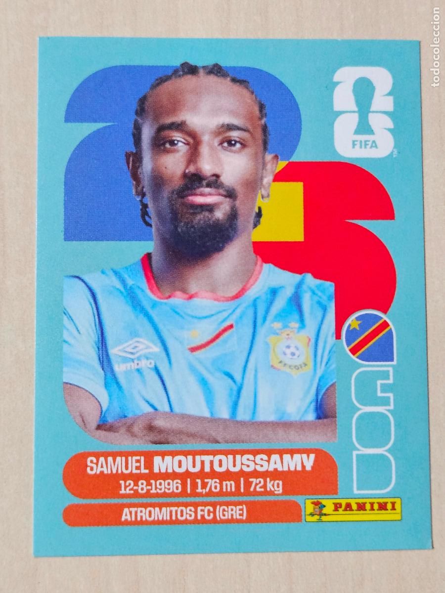 Cromos de f&uacute;tbol: CROMO COD11 COD 11 MOUTOUSSAMY RD CONGO - MUNDIAL FIFA WORLD CUP 2026 STICKER PANINI SIN PEGAR