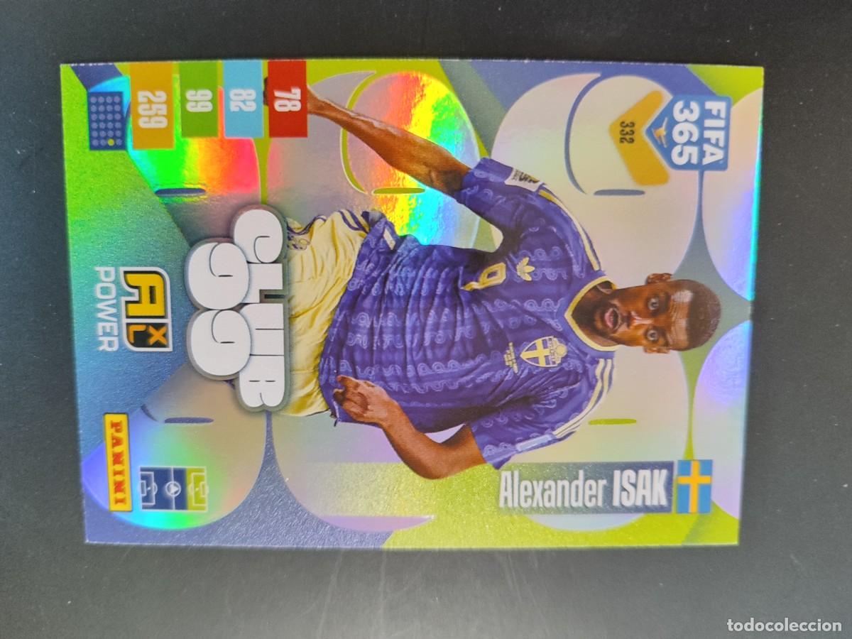 Cromos de f&uacute;tbol: ADRENALYN XL FIFA 365 2027 CARD CLUB99 ISAK SUECIA # 332 PANINI