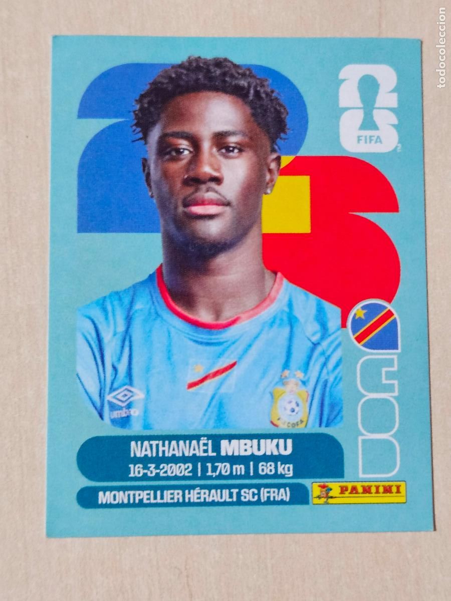 Cromos de f&uacute;tbol: CROMO COD20 COD 20 MBUKU RD CONGO - MUNDIAL FIFA WORLD CUP 2026 STICKER PANINI SIN PEGAR
