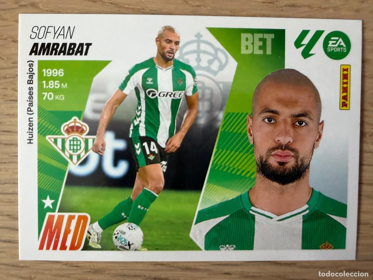 Cromos de f&uacute;tbol: FICHAJE 55 AMRABAT REAL BETIS 25 26 2025 2026 LIGA EA SPORTS COLECCIONES ESTE SIN PEGAR