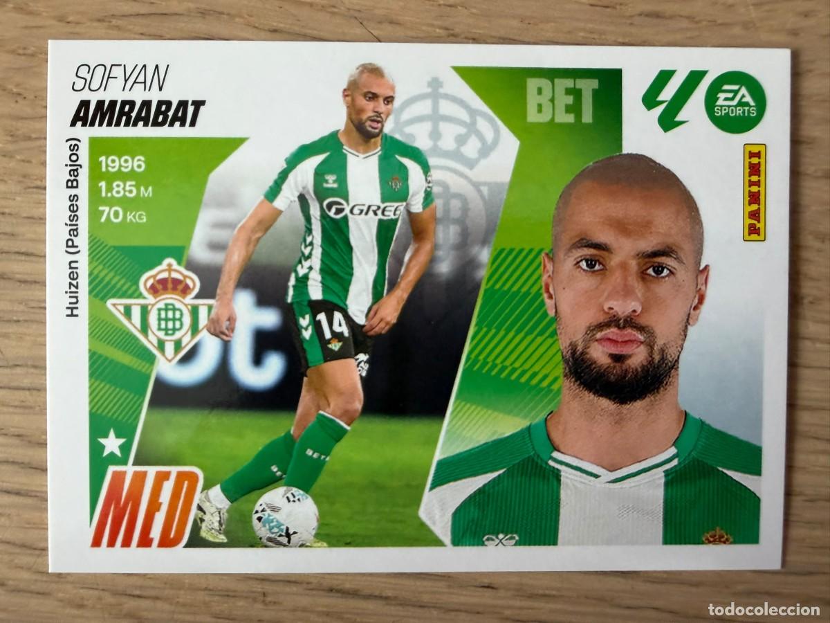 Cromos de f&uacute;tbol: FICHAJE 55 AMRABAT REAL BETIS 25 26 2025 2026 LIGA EA SPORTS COLECCIONES ESTE SIN PEGAR