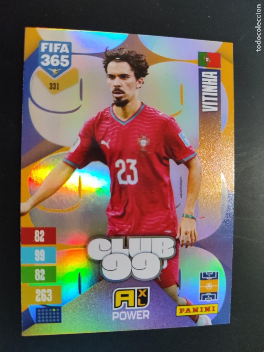 Fu&szlig;ball-Sticker: ADRENALYN XL FIFA 365 2027 CARD CLUB99 VITINHA PORTUGAL # 331 PANINI