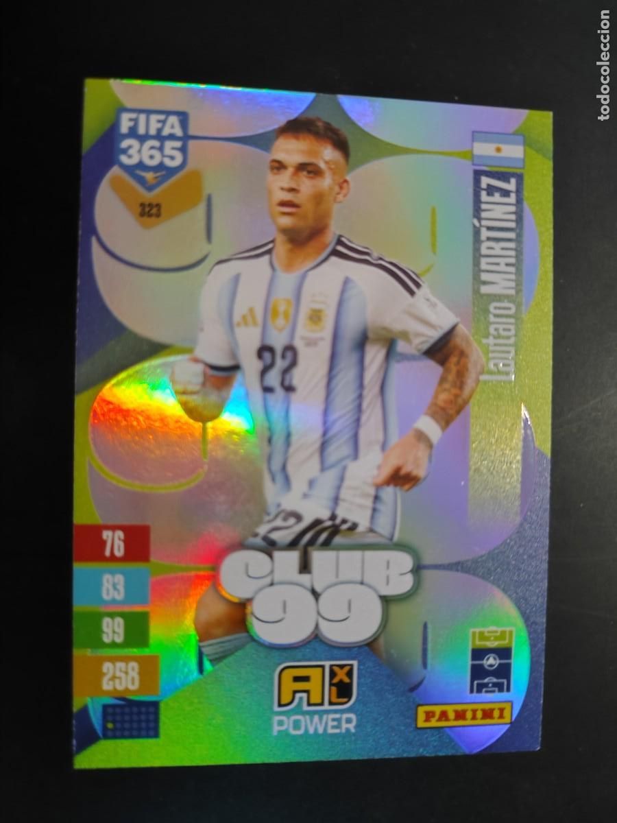 Fu&szlig;ball-Sticker: ADRENALYN XL FIFA 365 2027 CARD CLUB99 LAUTARO MARTINEZ ARGENTINA # 323 PANINI
