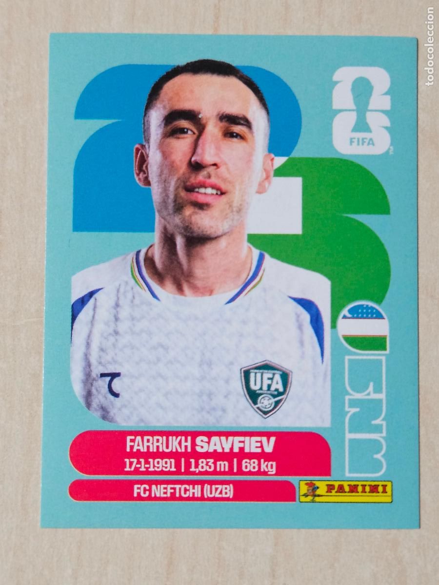 Cromos de f&uacute;tbol: CROMO UZB3 UZB 3 SAVFIEV UZBEKISTAN - MUNDIAL FIFA WORLD CUP 2026 STICKER PANINI SIN PEGAR