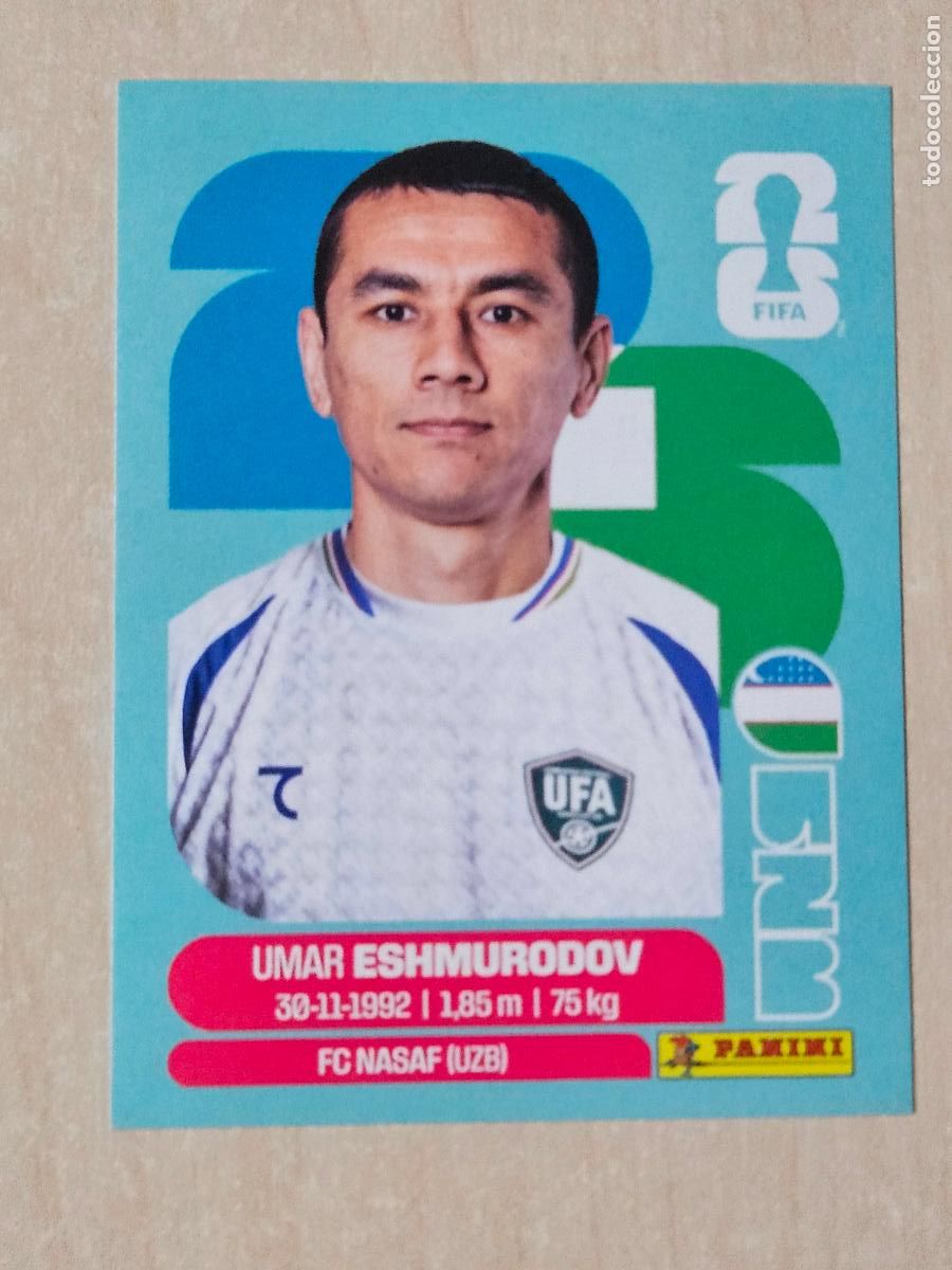 Cromos de f&uacute;tbol: CROMO UZB5 UZB 5 ESHMURODOV UZBEKISTAN - MUNDIAL FIFA WORLD CUP 2026 STICKER PANINI SIN PEGAR