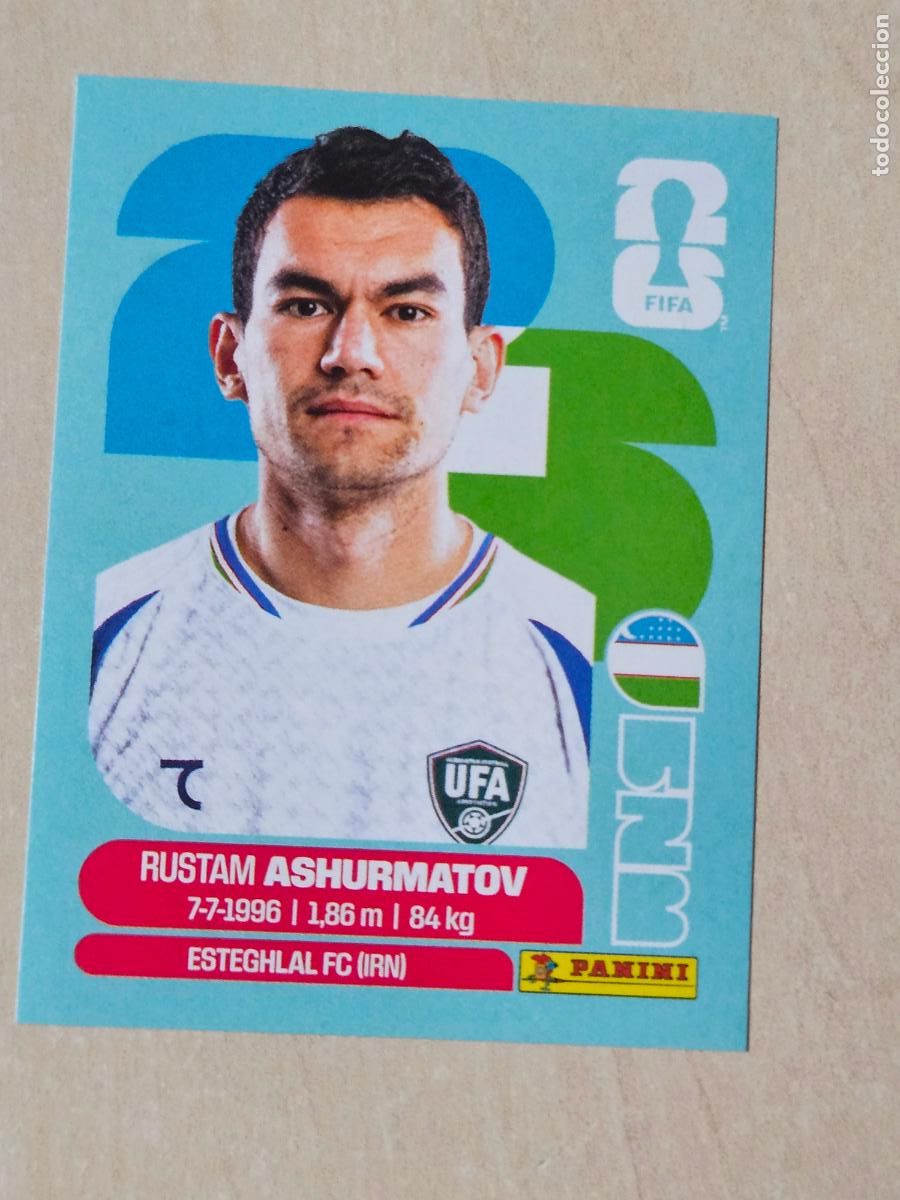 Cromos de f&uacute;tbol: CROMO UZB7 UZB 7 ASHURMATOV UZBEKISTAN - MUNDIAL FIFA WORLD CUP 2026 STICKER PANINI SIN PEGAR