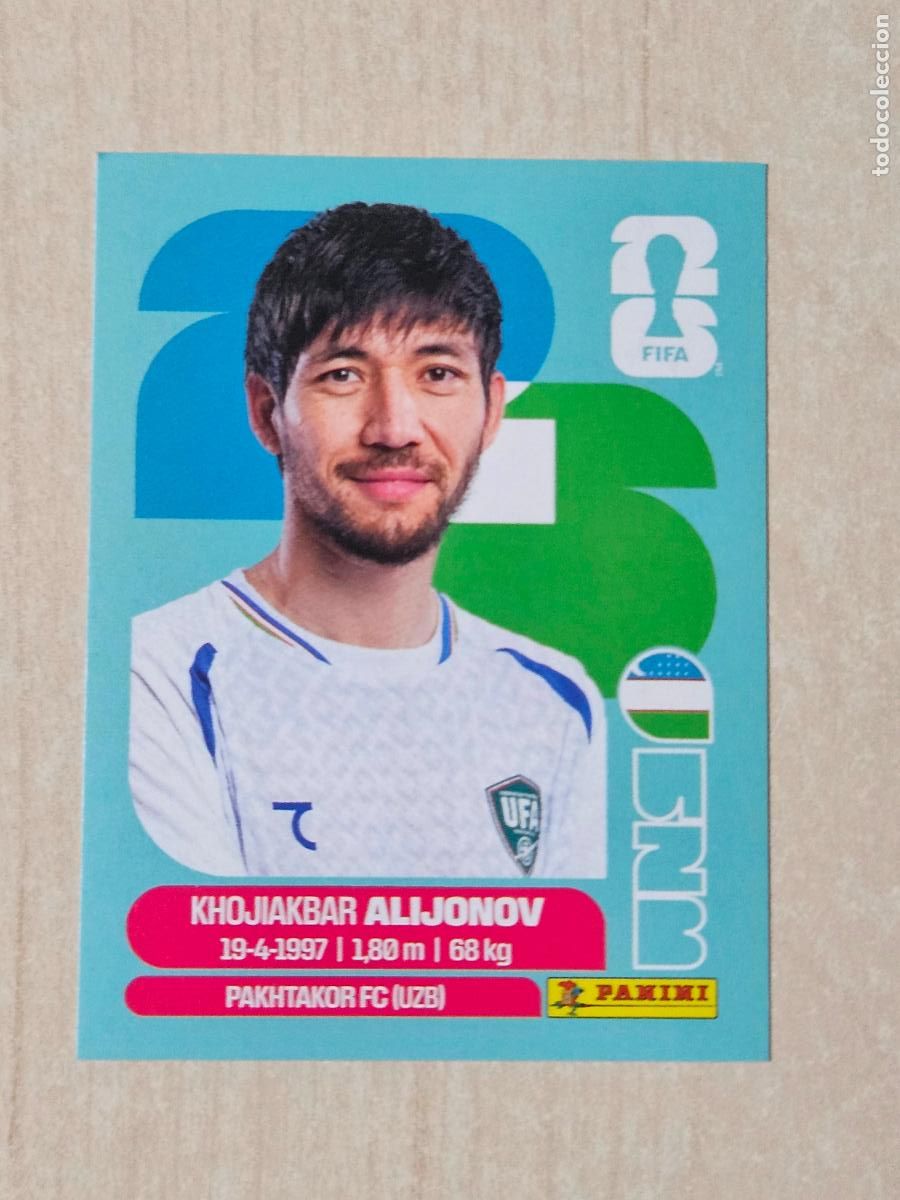 Cromos de f&uacute;tbol: CROMO UZB8 UZB 8 ALIJONOV UZBEKISTAN - MUNDIAL FIFA WORLD CUP 2026 STICKER PANINI SIN PEGAR