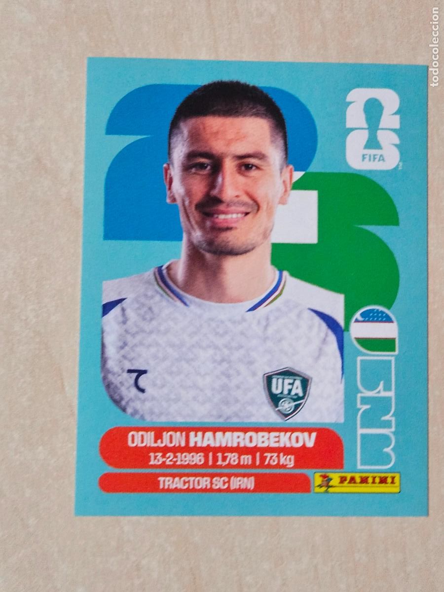 Cromos de f&uacute;tbol: CROMO UZB10 UZB 10 HAMROBEKOV UZBEKISTAN - MUNDIAL FIFA WORLD CUP 2026 STICKER PANINI SIN PEGAR