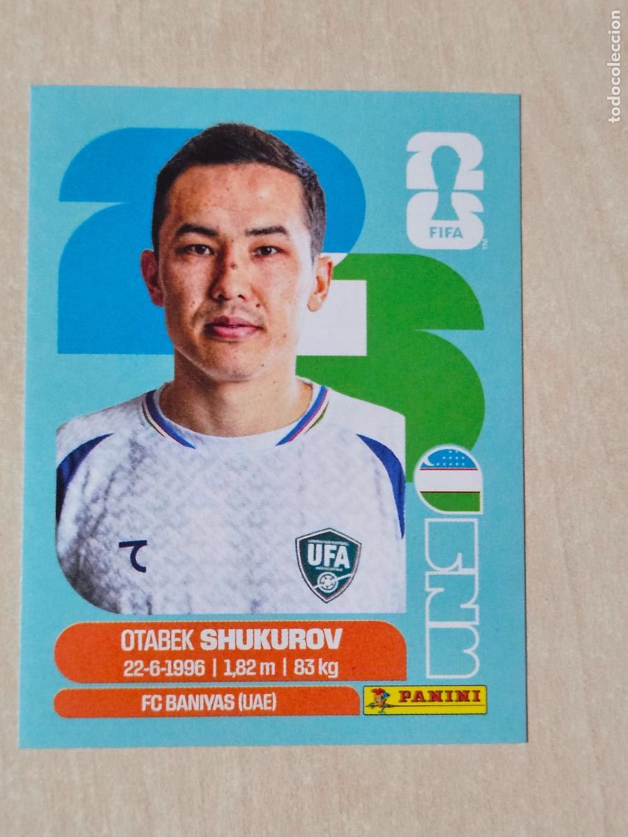 Cromos de f&uacute;tbol: CROMO UZB11 UZB 11 SHUKUROV UZBEKISTAN - MUNDIAL FIFA WORLD CUP 2026 STICKER PANINI SIN PEGAR