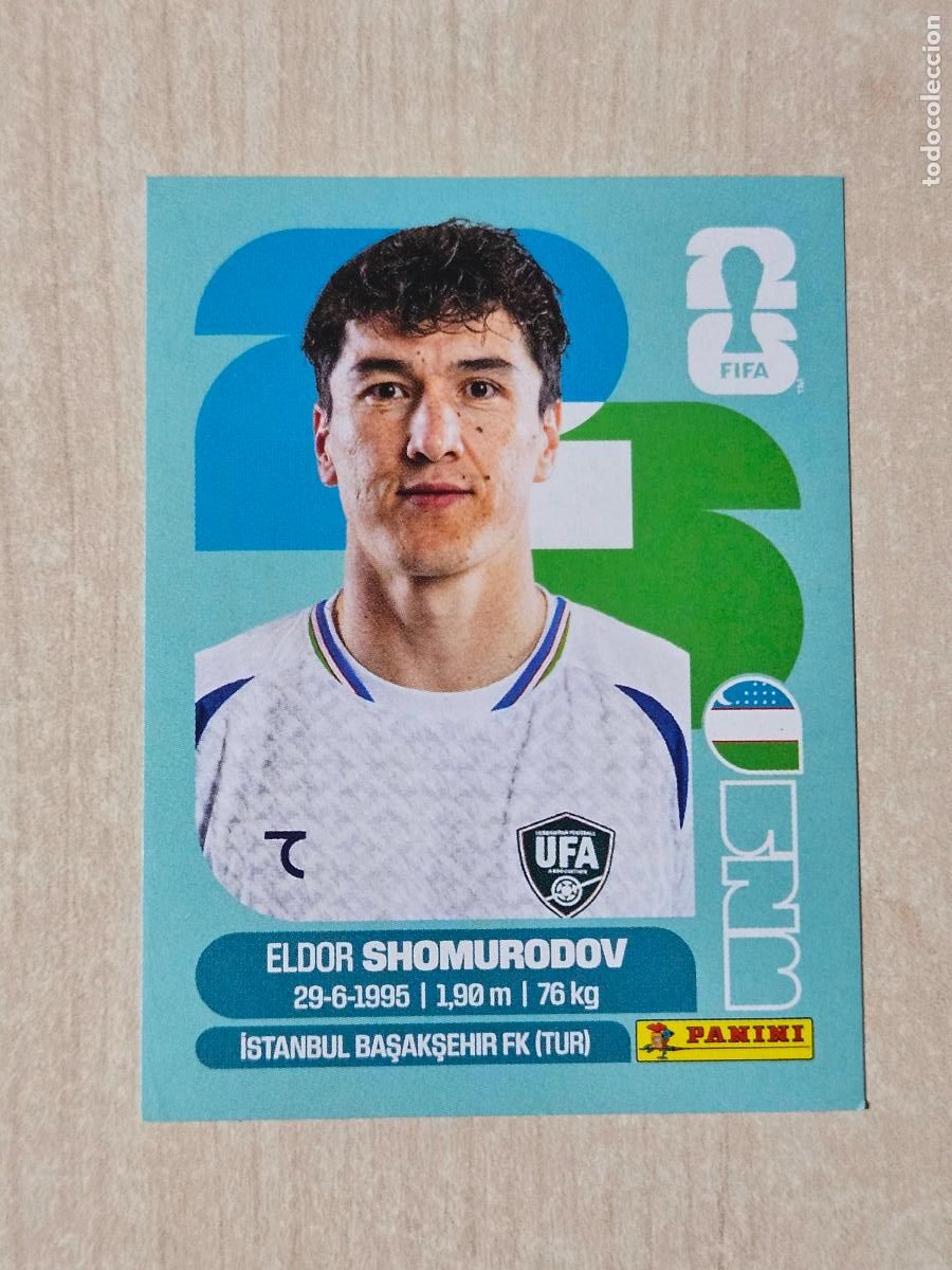 Cromos de f&uacute;tbol: CROMO UZB16 UZB 16 SHOMURODOV UZBEKISTAN - MUNDIAL FIFA WORLD CUP 2026 STICKER PANINI SIN PEGAR