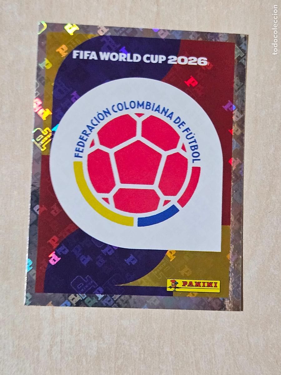 Cromos de f&uacute;tbol: CROMO COL1 COL 1 ESCUDO COLOMBIA - MUNDIAL FIFA WORLD CUP 2026 STICKER PANINI SIN PEGAR