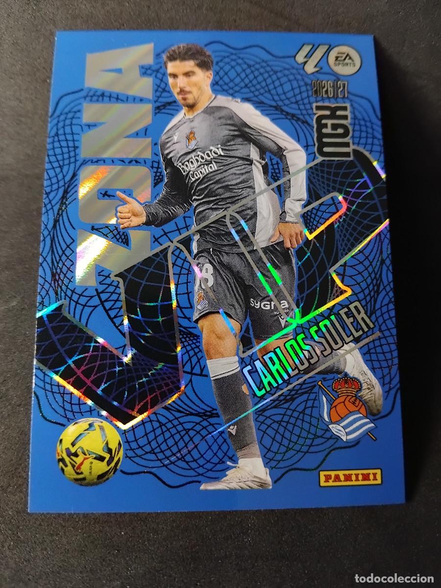 Cromos de f&uacute;tbol: CARLOS SOLER - ZONA VIP 390 - REAL SOCIEDAD - LALIGA PANINI MGK MEGACRACKS 2026-27 LIGA 2026 2027