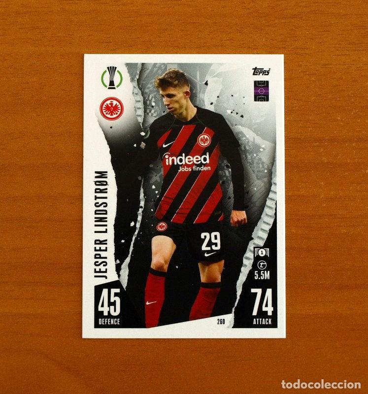 Cromos de f&uacute;tbol: Eintracht Frankfurt -N&ordm; 260 Jesper Lindstrom -Topps Match Attax Trading Card Game 2023-2024-23-24