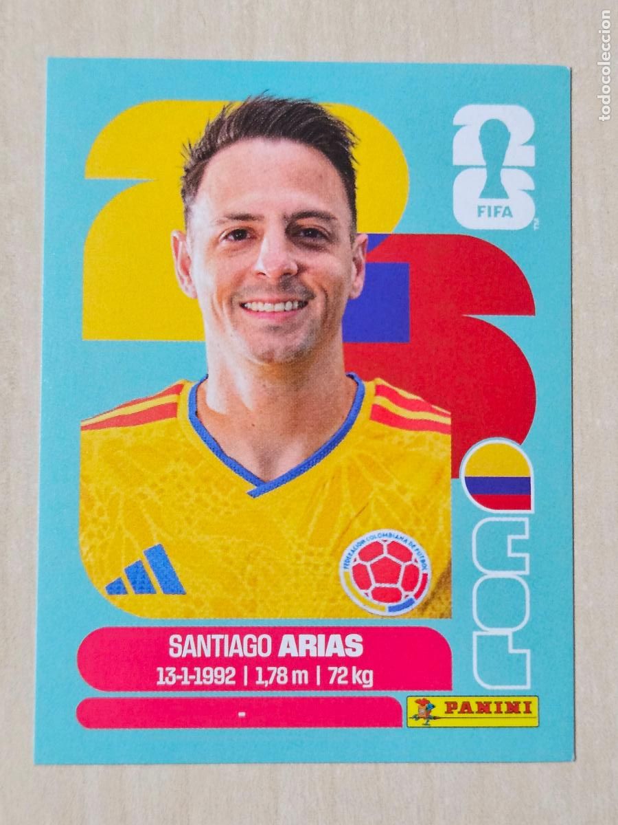 Cromos de f&uacute;tbol: CROMO COL9 COL 9 SANTIAGO ARIAS COLOMBIA - MUNDIAL FIFA WORLD CUP 2026 STICKER PANINI SIN PEGAR
