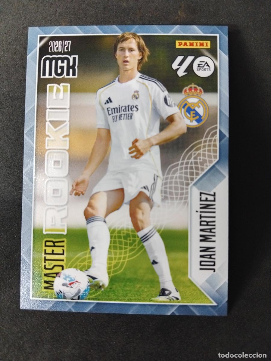 Cromos de f&uacute;tbol: JOAN MART&Iacute;NEZ MASTER ROOKIE - REAL MADRID 413 - LALIGA PANINI MGK MEGACRACKS 2026-27 2026 2027 MEGA