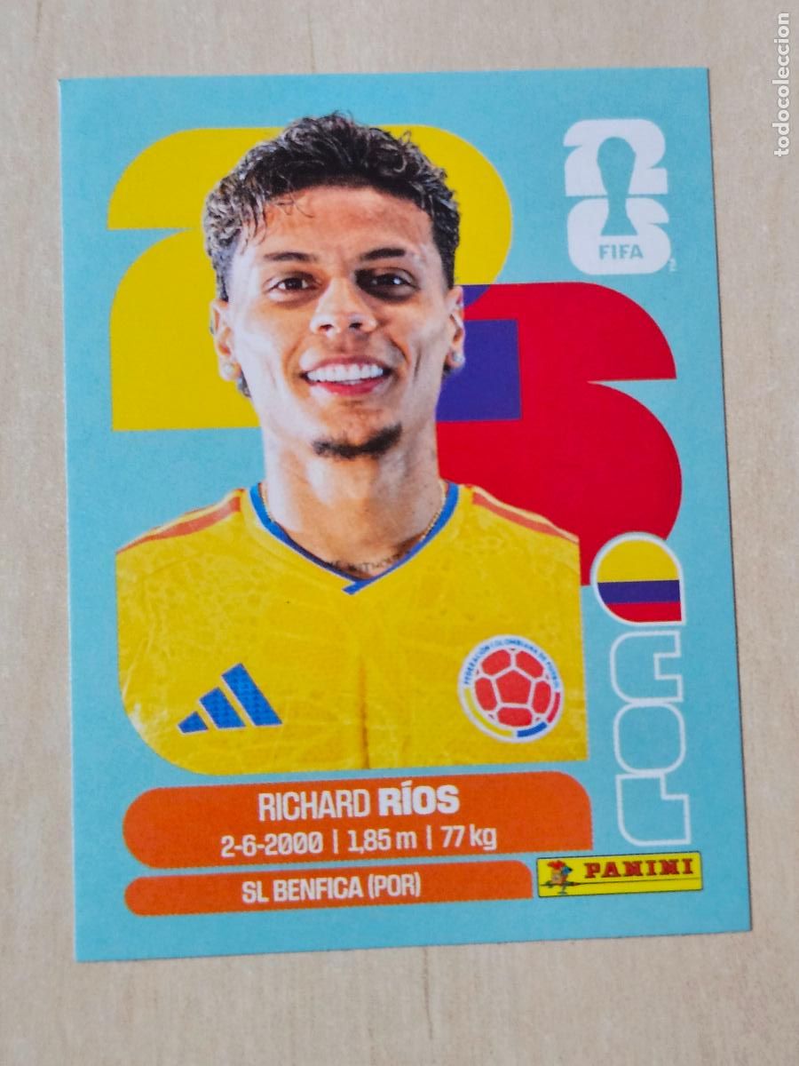 Cromos de f&uacute;tbol: CROMO COL12 COL 12 RICHARD RIOS COLOMBIA - MUNDIAL FIFA WORLD CUP 2026 STICKER PANINI SIN PEGAR