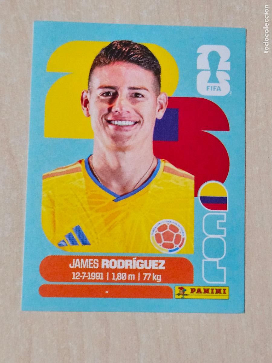 Cromos de f&uacute;tbol: CROMO COL14 COL 14 JAMES RODRIGUEZ COLOMBIA - MUNDIAL FIFA WORLD CUP 2026 STICKER PANINI SIN PEGAR