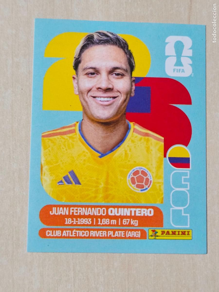 Cromos de f&uacute;tbol: CROMO COL15 COL 15 QUINTERO COLOMBIA - MUNDIAL FIFA WORLD CUP 2026 STICKER PANINI SIN PEGAR