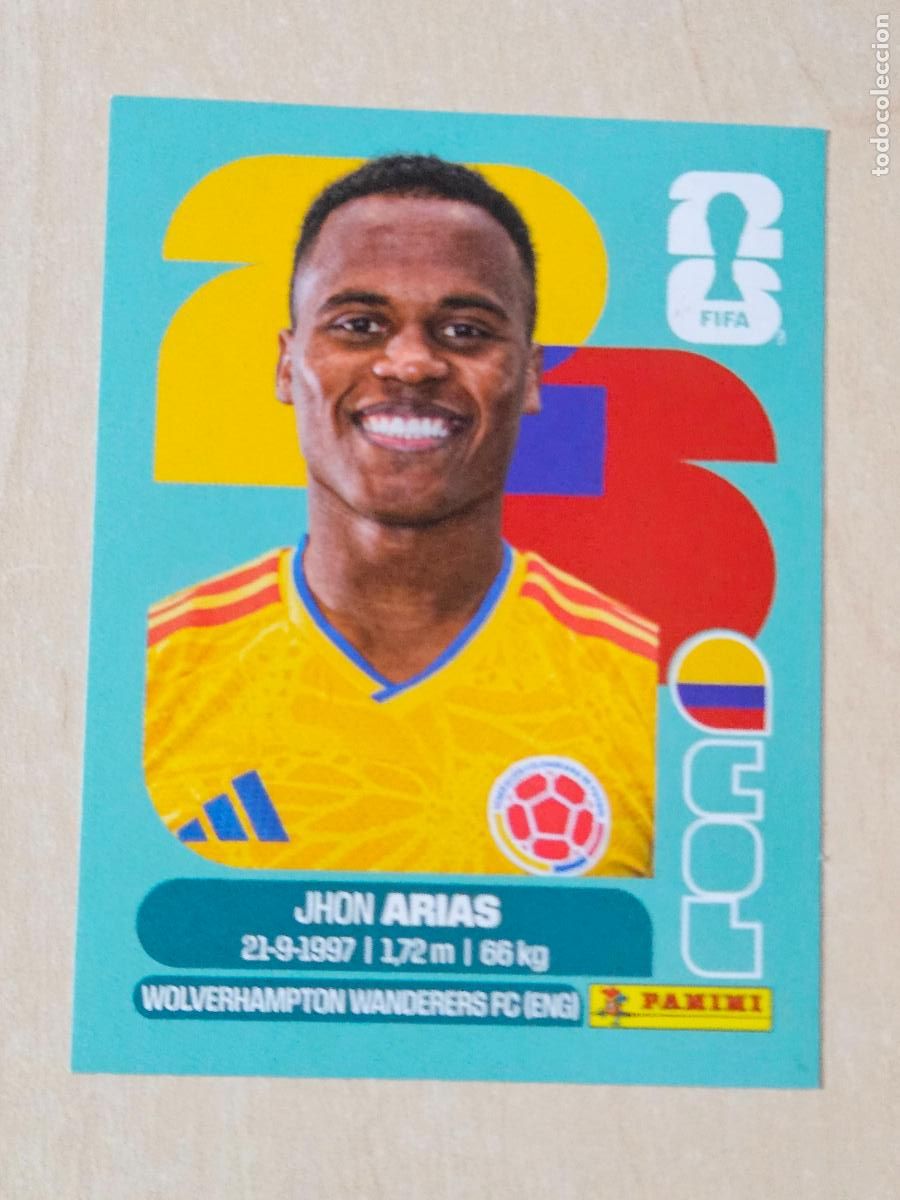 Cromos de f&uacute;tbol: CROMO COL17 COL 17 JHON ARIAS COLOMBIA - MUNDIAL FIFA WORLD CUP 2026 STICKER PANINI SIN PEGAR